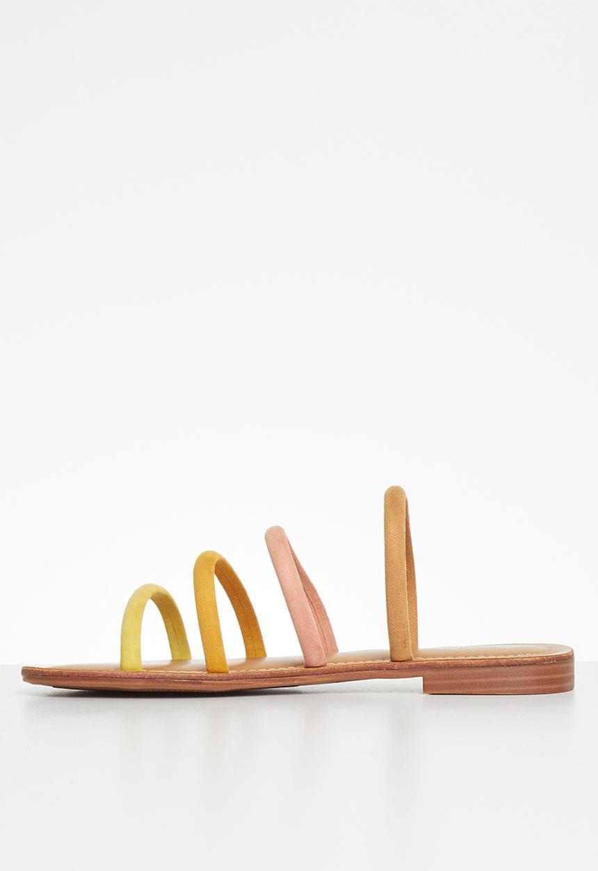 Miss Black - Sicily1 sandal - yellow & orange 