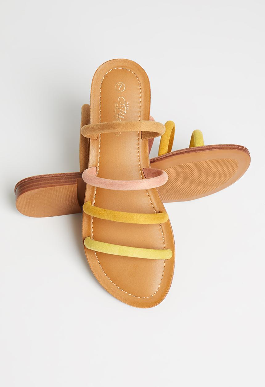 Miss Black - Sicily1 sandal - yellow & orange 