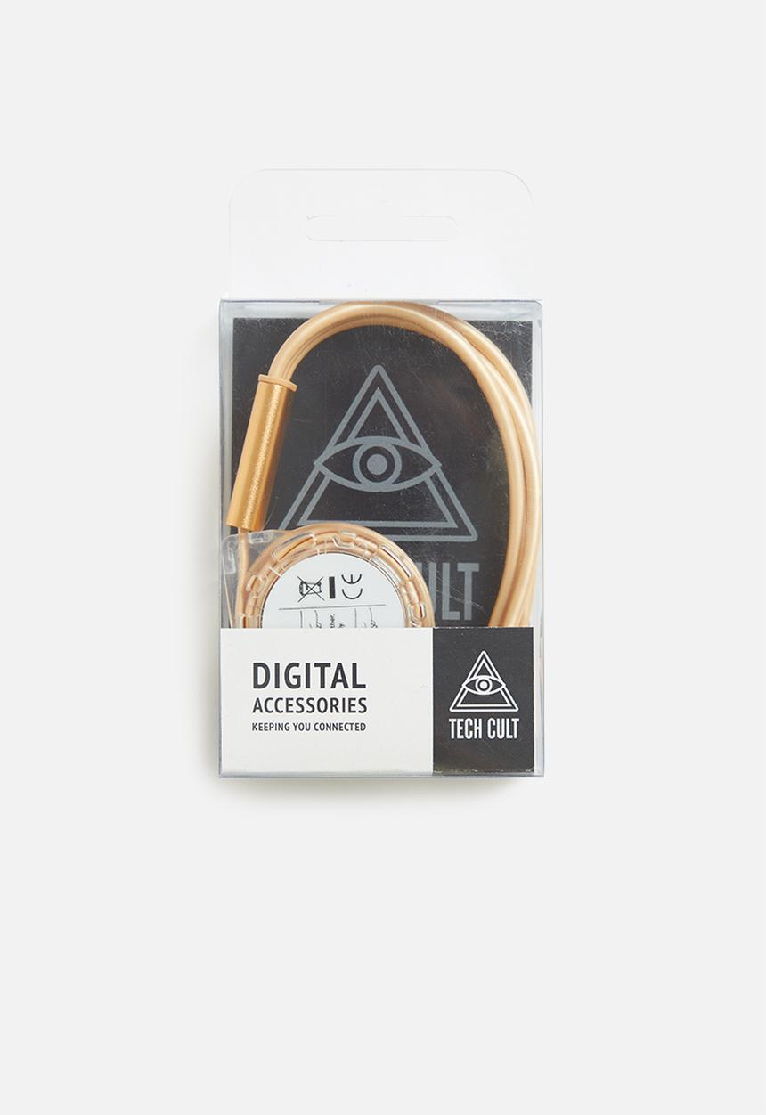 Tech Cult - Retractable 3 in 1 charging cable - rose gold