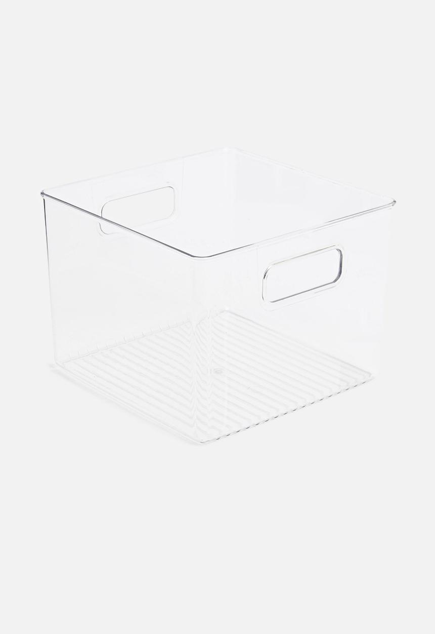 Sixth Floor - Aqua fridge produce store box - clear