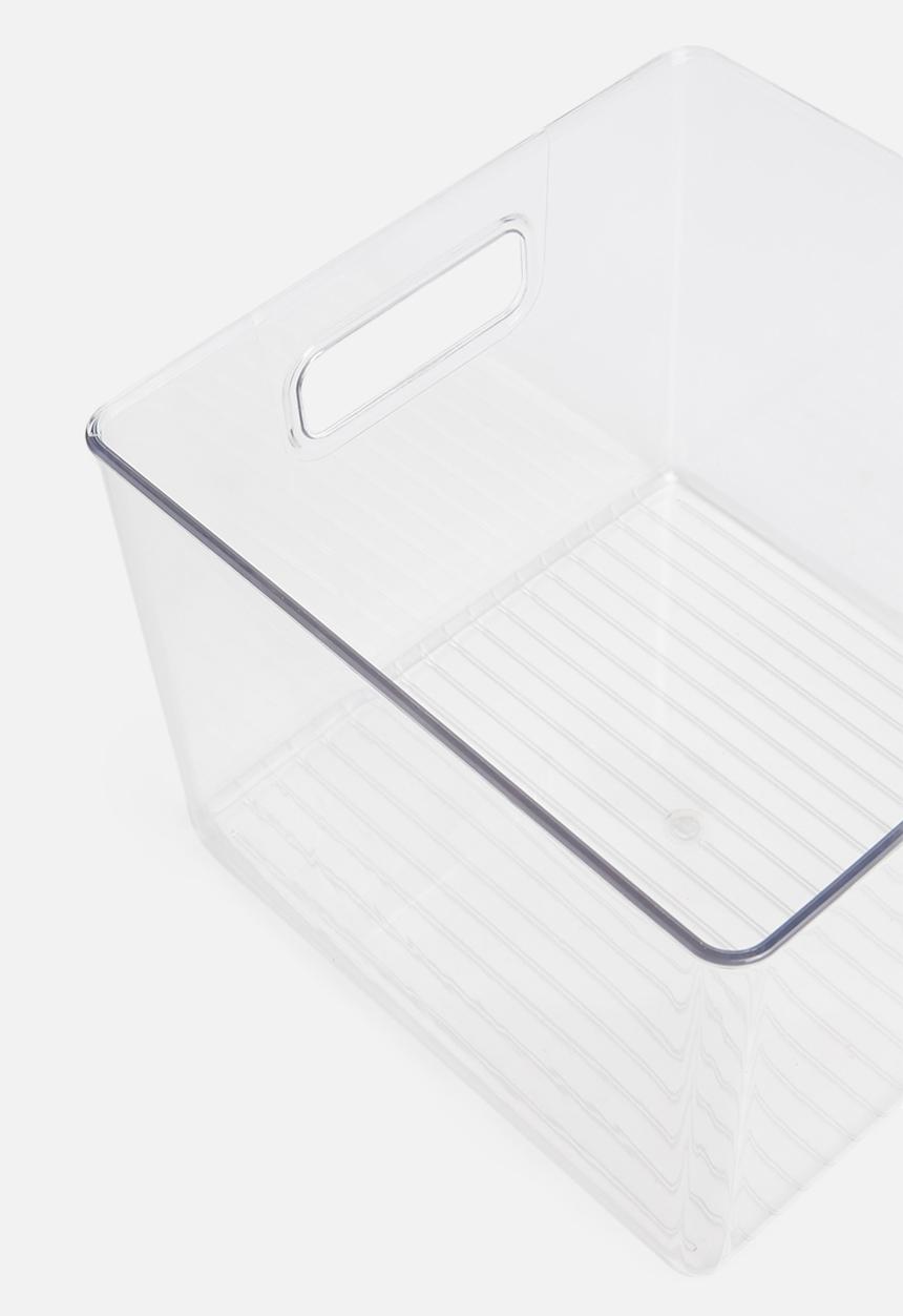 Sixth Floor - Aqua fridge produce store box - clear