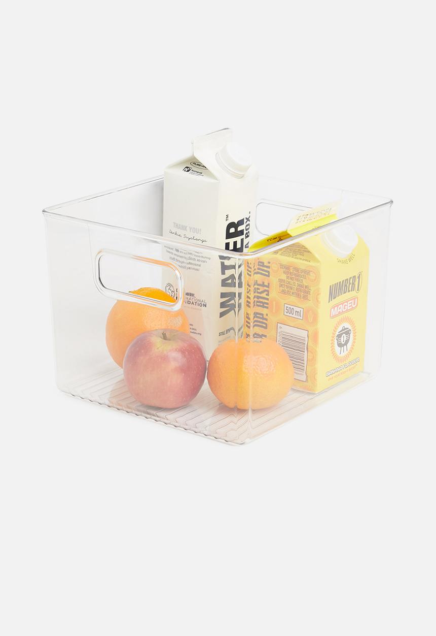 Sixth Floor - Aqua fridge produce store box - clear