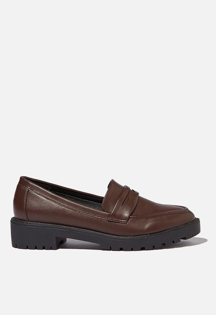 Cotton On - Lucy loafer - chocolate pu