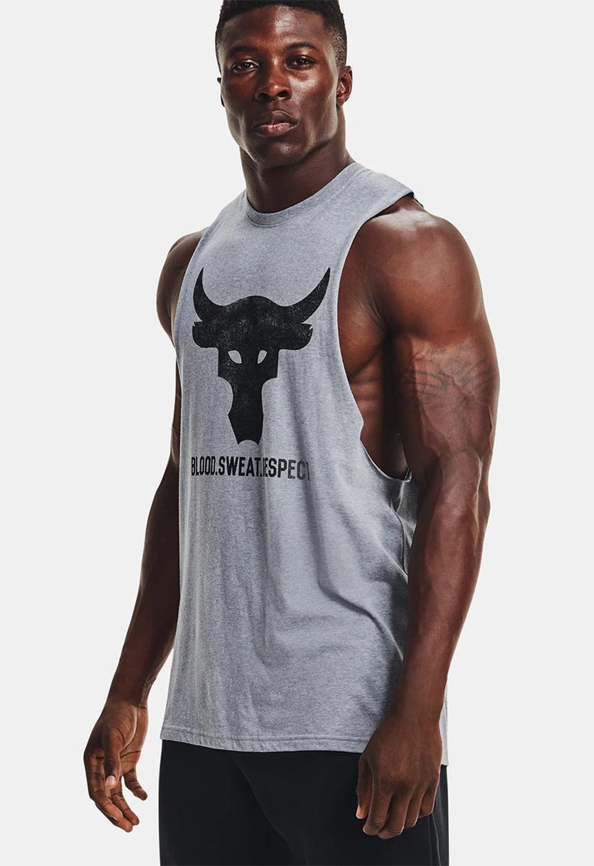 Under Armour - UA project rock brahma bull tank - grey