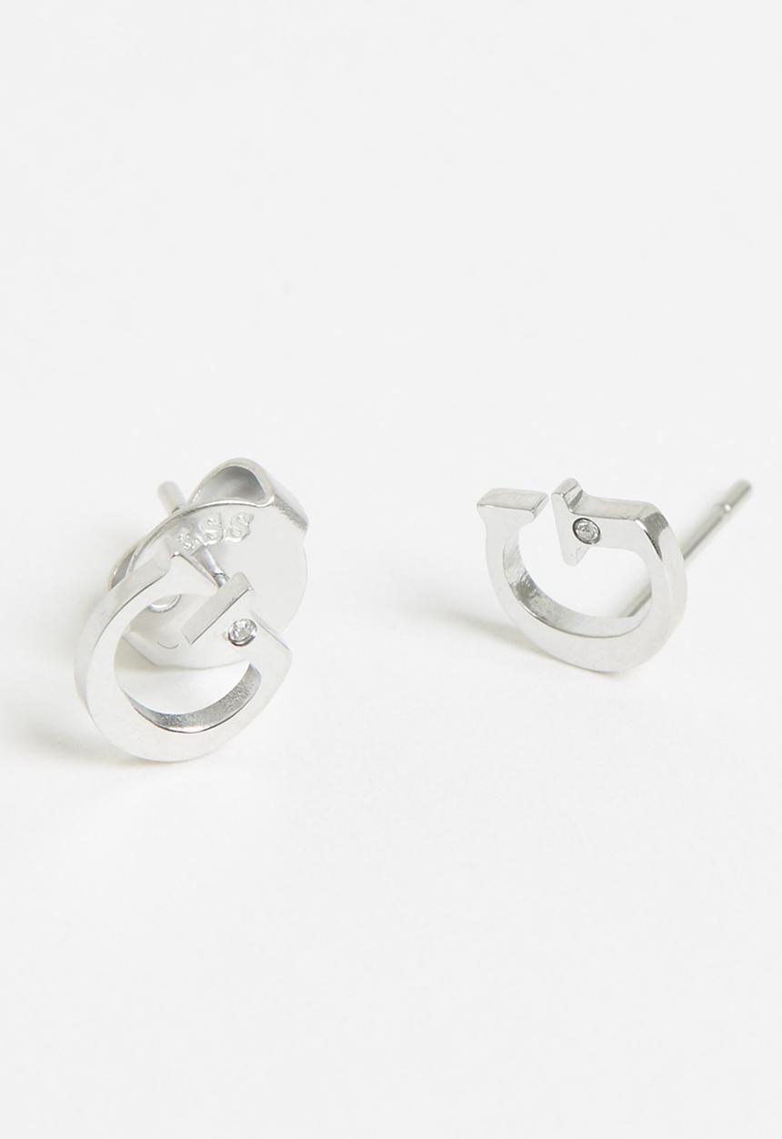 GUESS - Miniature g logo crystal stud sil 20 - silver