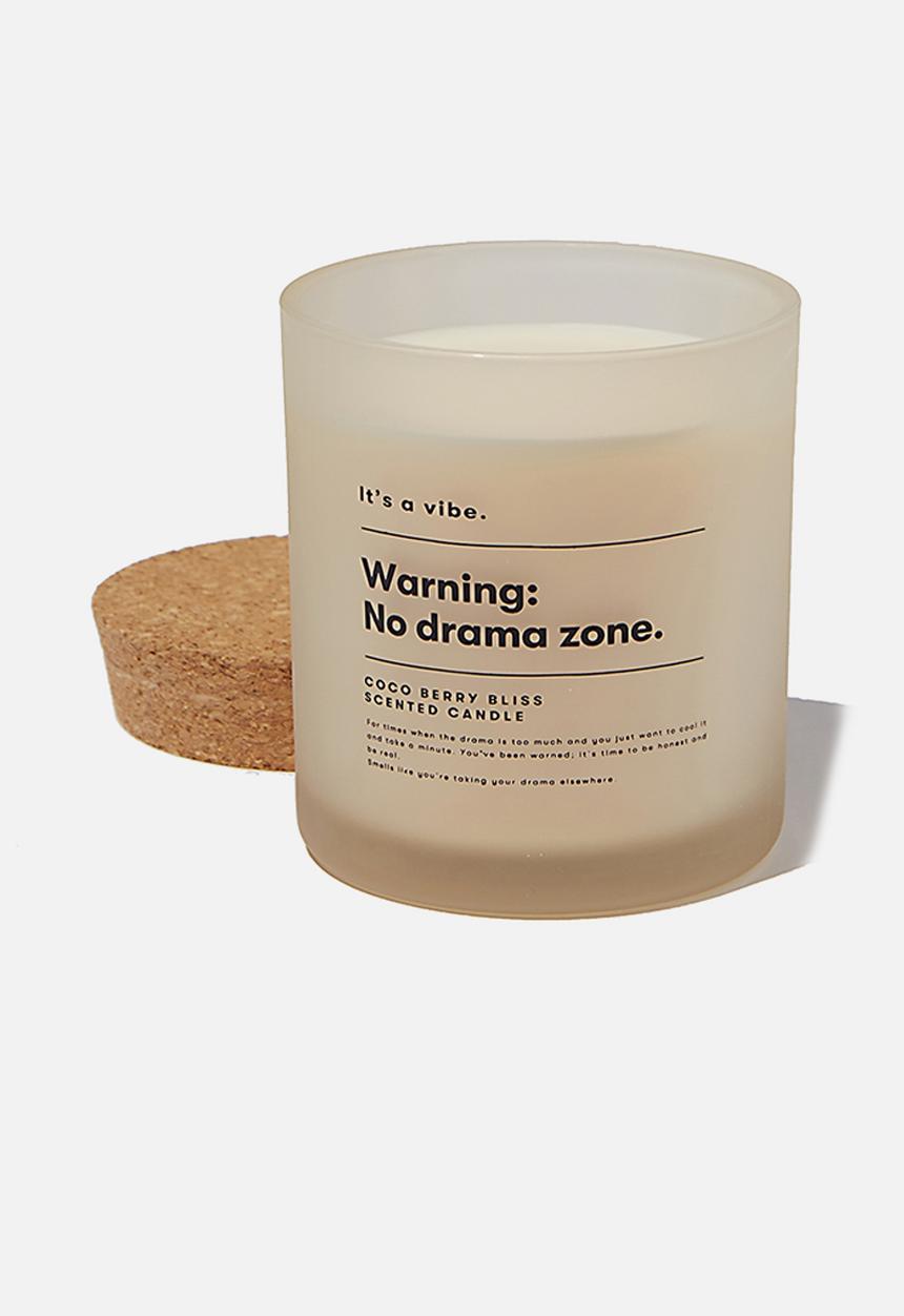 Typo - It s a vibe candle - ecru no drama zone