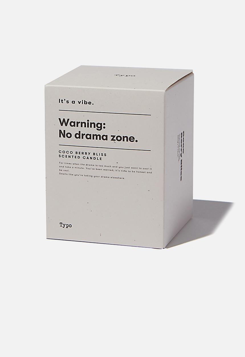 Typo - It s a vibe candle - ecru no drama zone