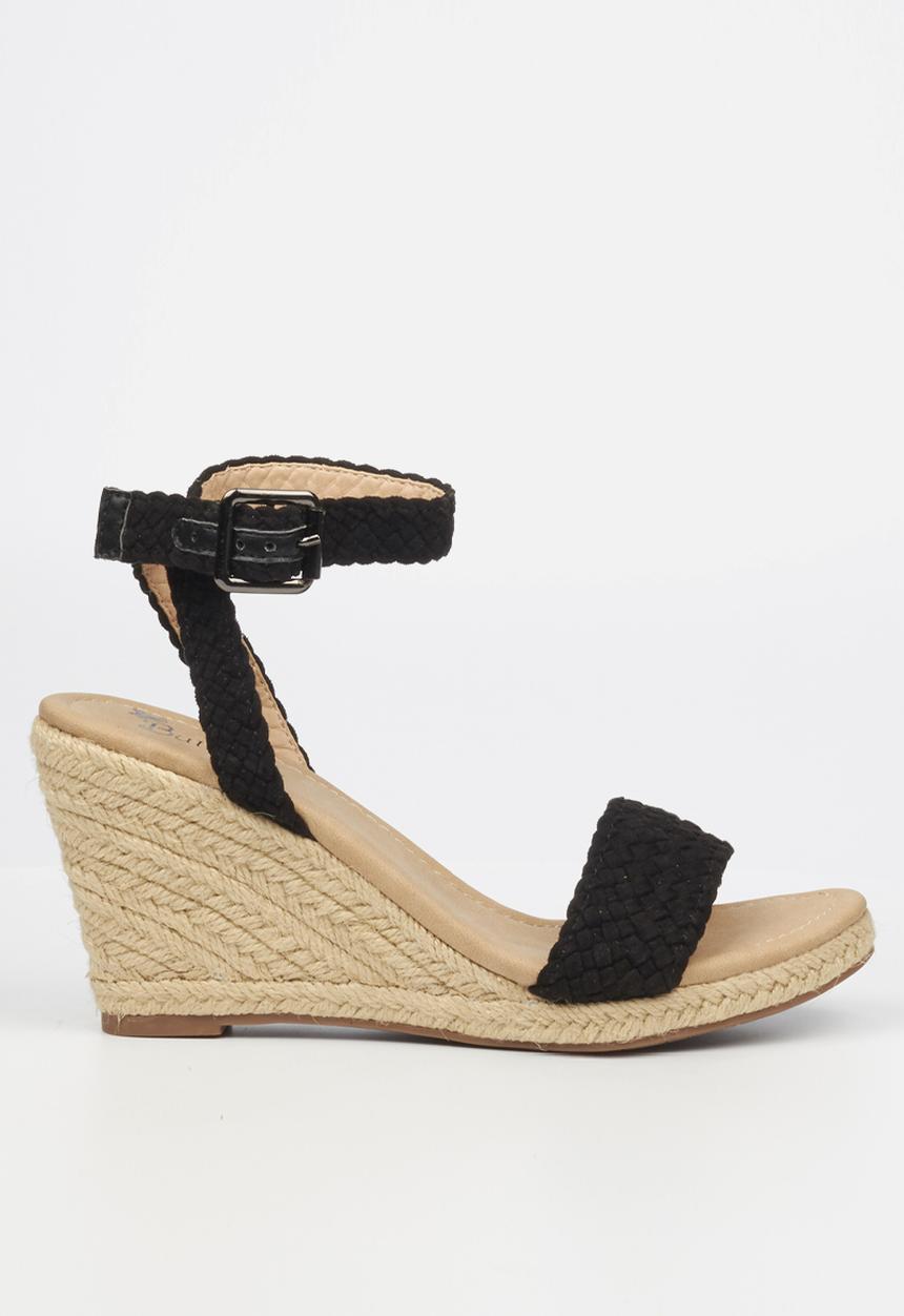 Butterfly Feet - Ava 1 espadrille wedge - black