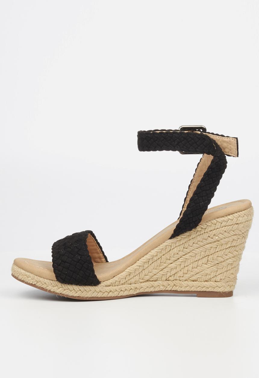 Butterfly Feet - Ava 1 espadrille wedge - black