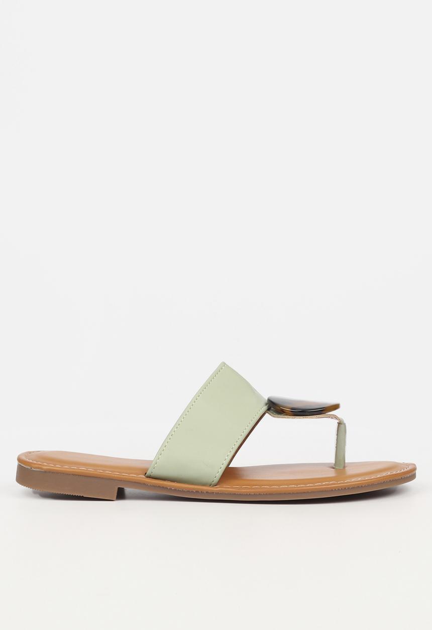 Miss Black - Lowri3 sandal - green