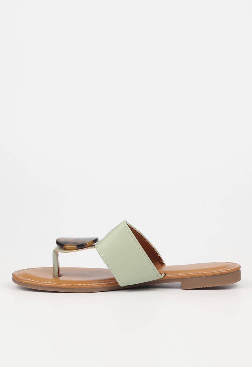 Miss Black - Lowri3 sandal - green