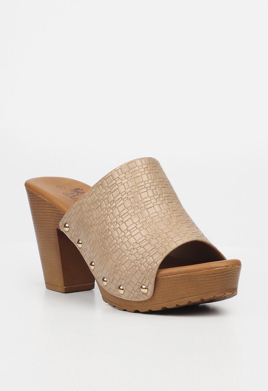 Butterfly Feet - Kayla 2 sandal clog heel - beige