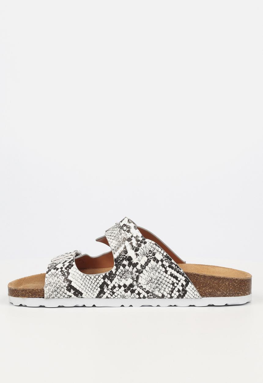 Miss Black - Burq1 slide - white & black 