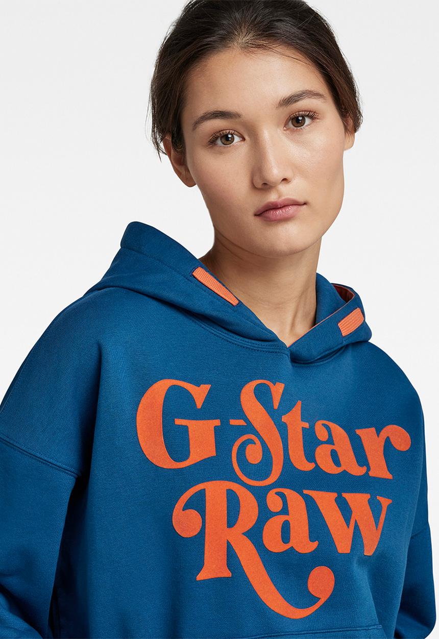 G-STAR - Premium core oversized hdd sw - galaxy fisher/ acid orange