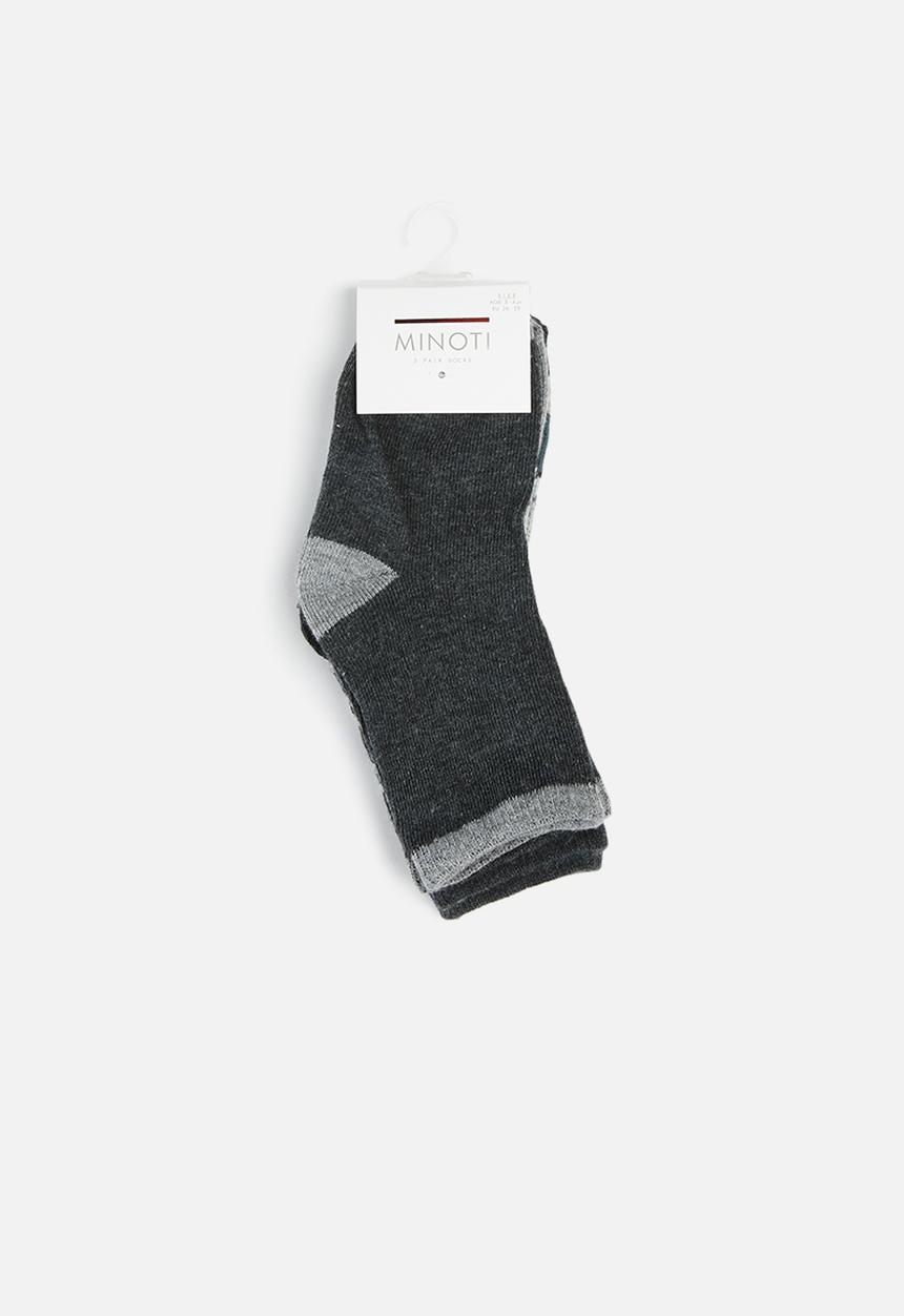 MINOTI - Boys 3 pack camo socks - multi