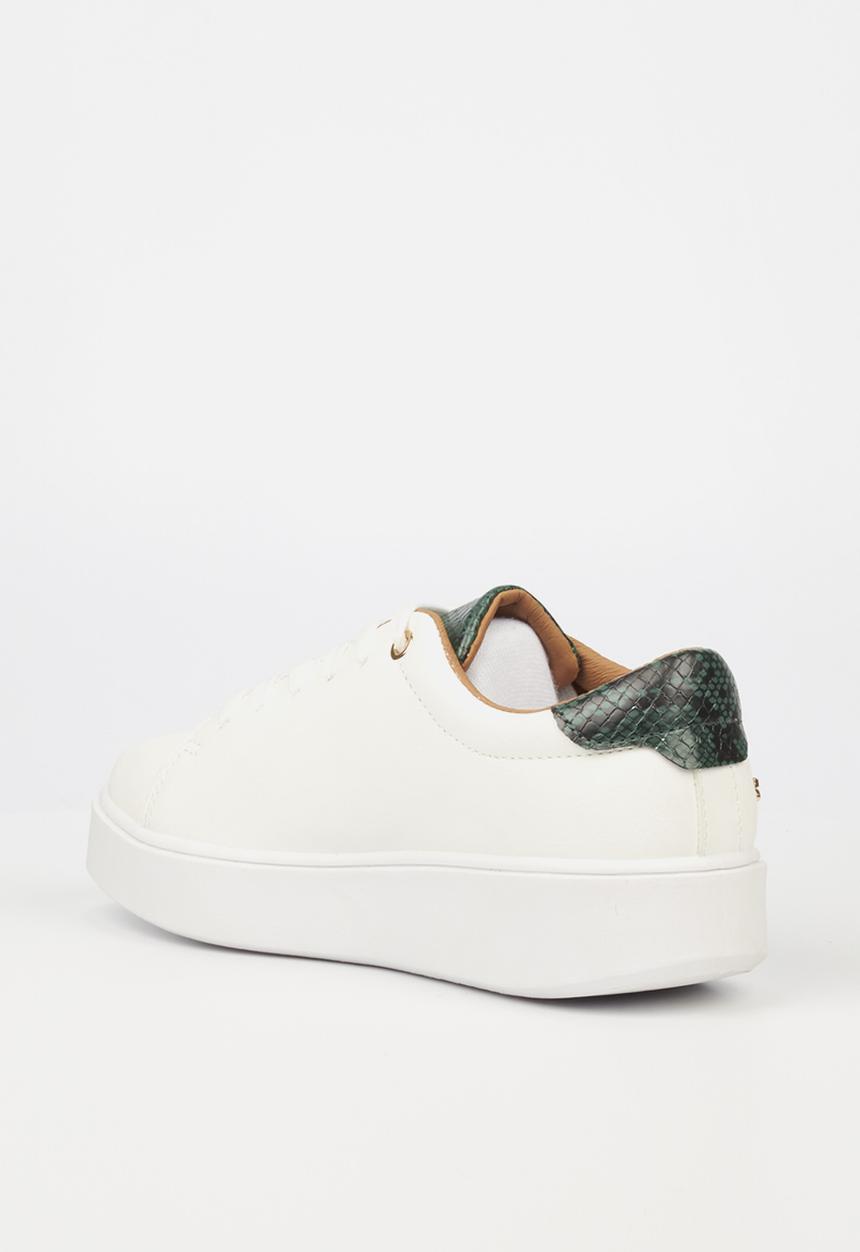 Miss Black - Ted1 flatform sneaker - white