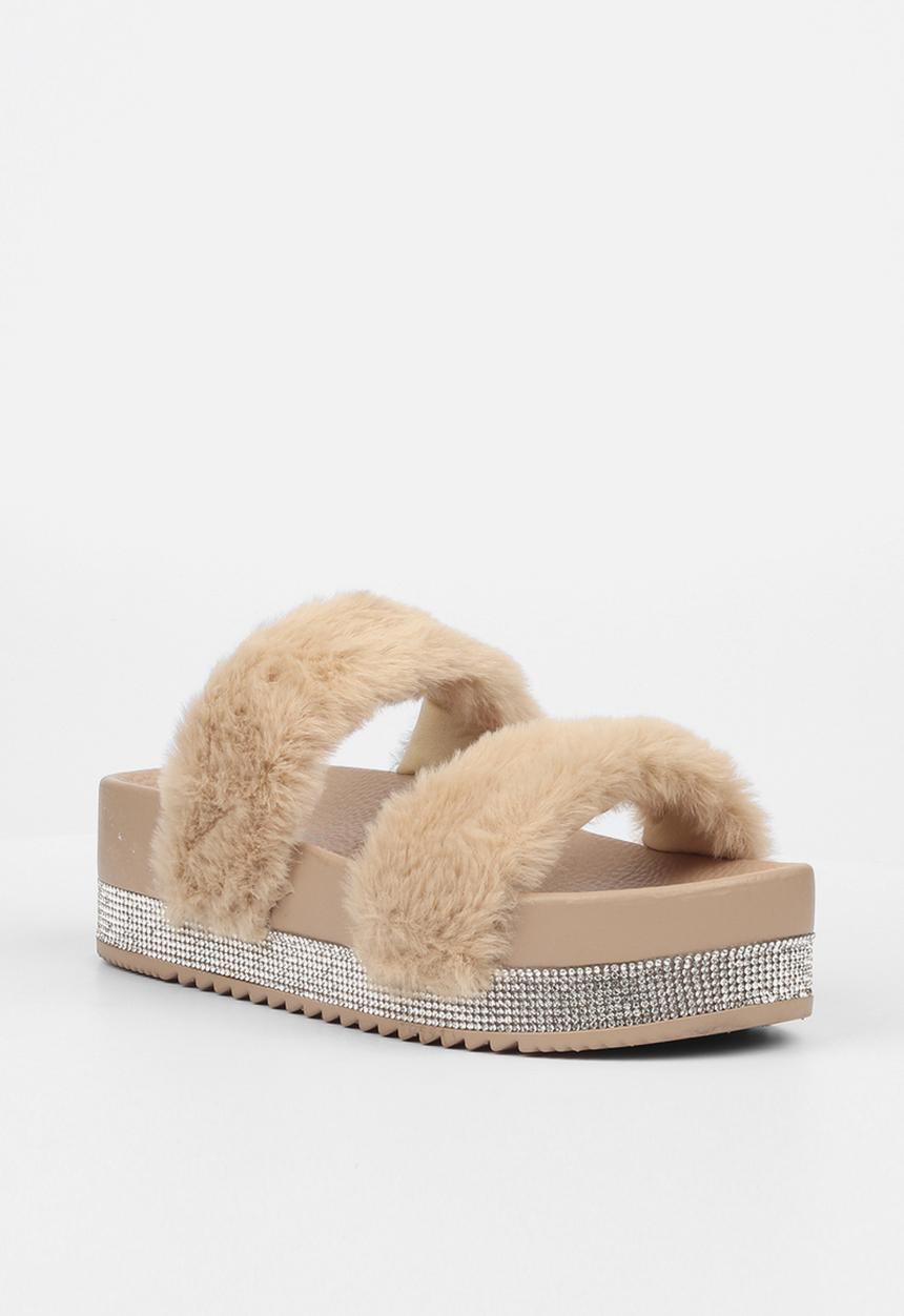 Miss Black - Fairy1 flatform slide - taupe