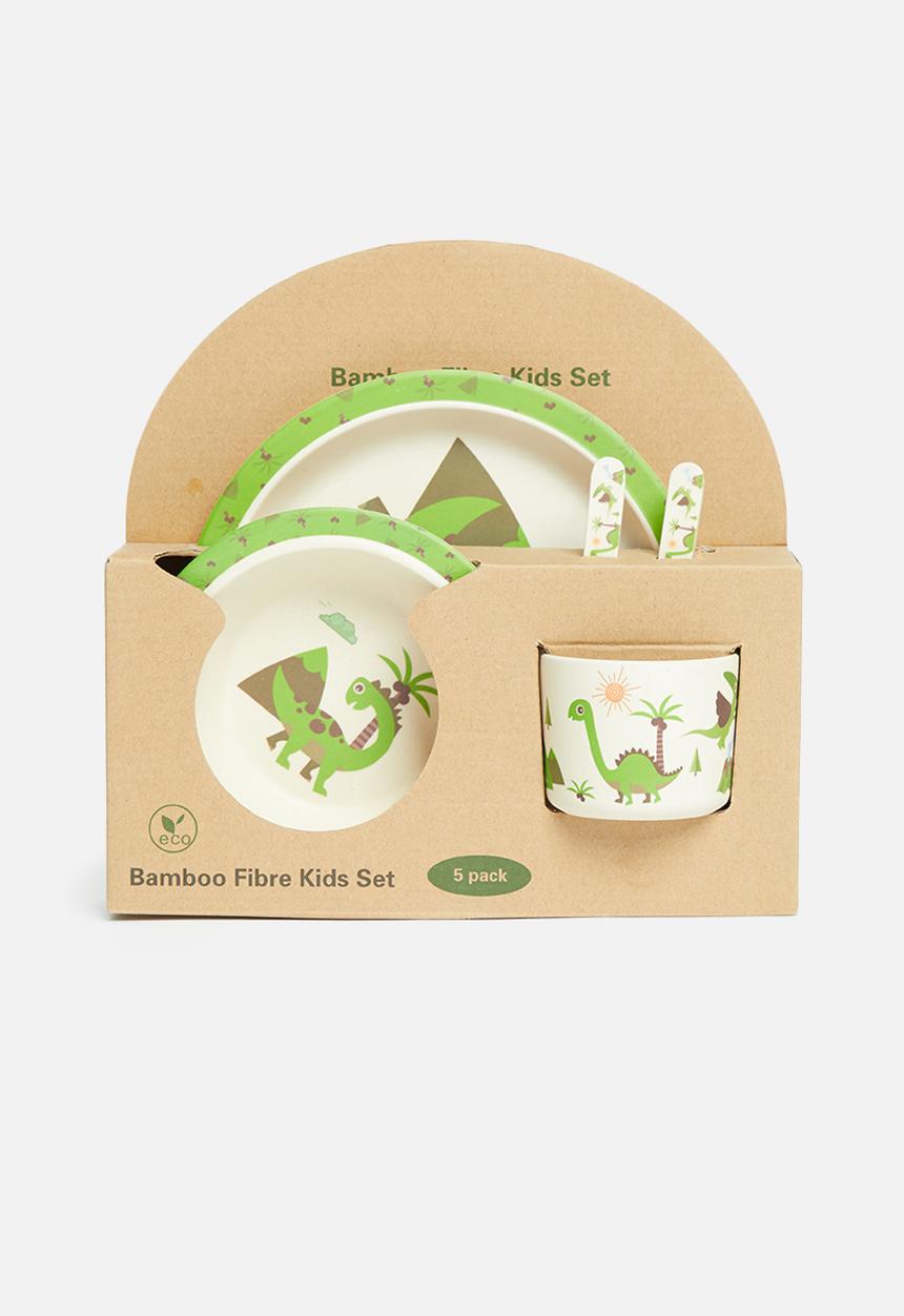 Fine Living - Nuovo kids bamboo dining set - dino