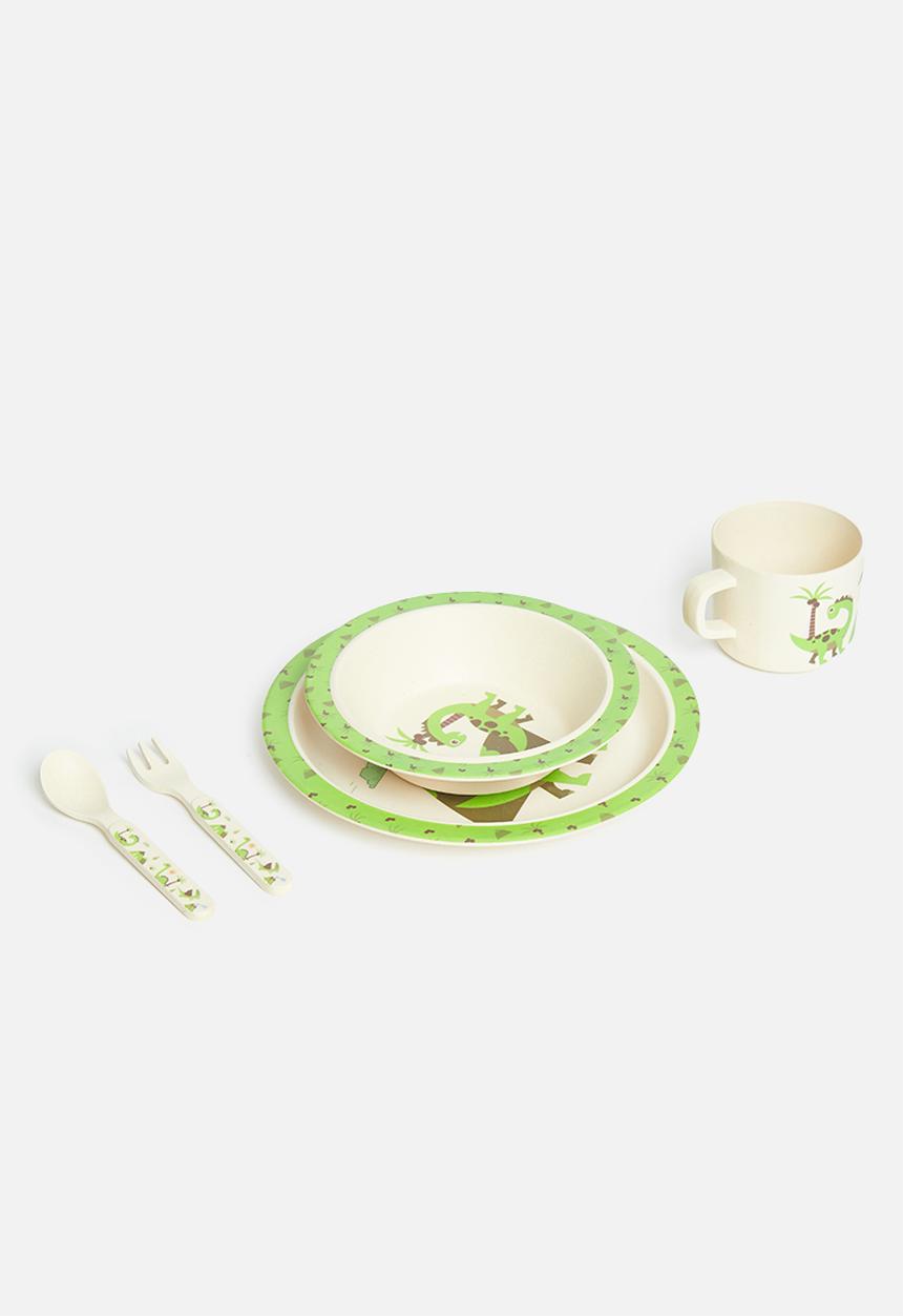 Fine Living - Nuovo kids bamboo dining set - dino