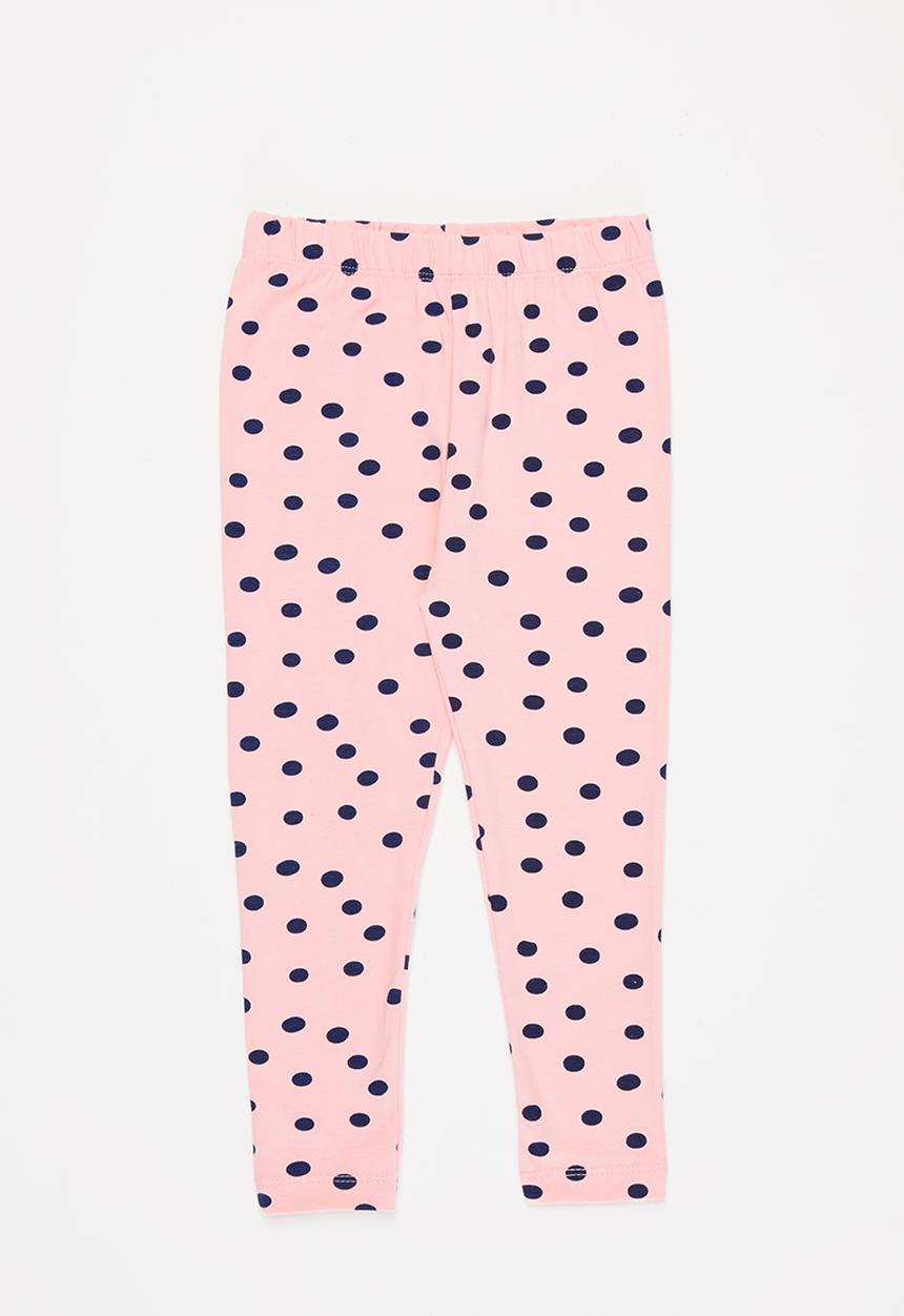 MINOTI - Girls basic aop legging - pink