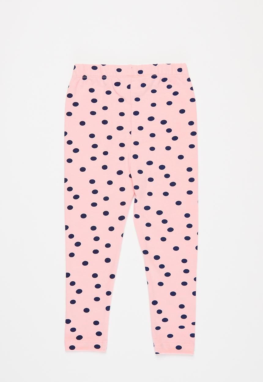 MINOTI - Girls basic aop legging - pink