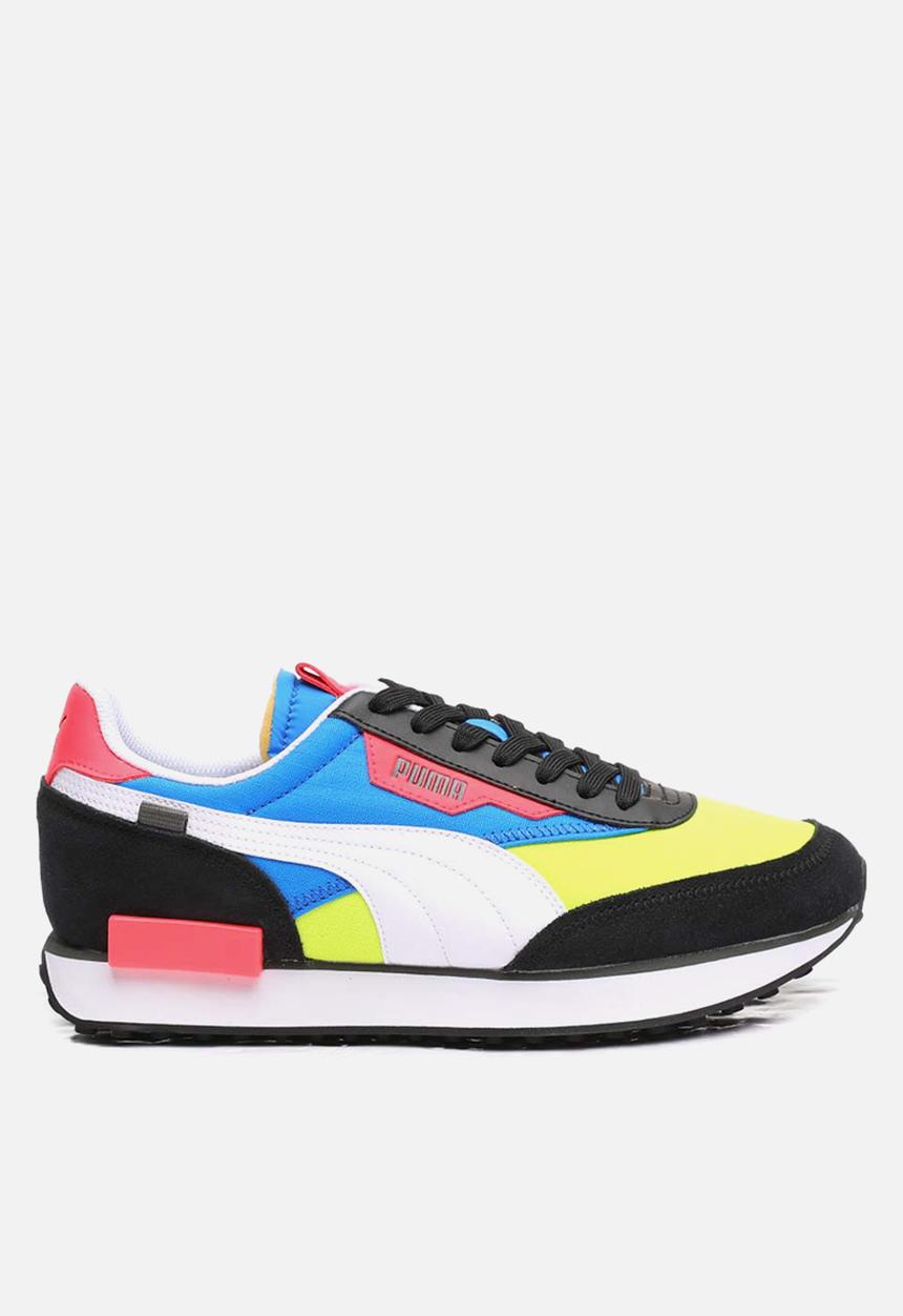 PUMA - Future rider play on - puma black-yellow glow-bluemazing