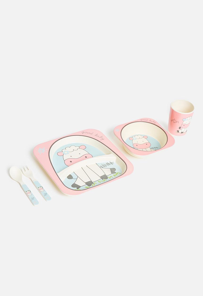 Fine Living - Nuovo kids bamboo dining set - sheep
