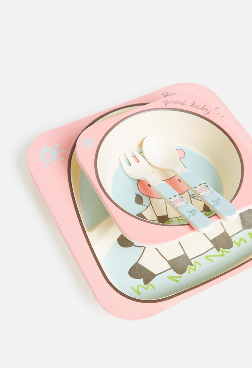 Fine Living - Nuovo kids bamboo dining set - sheep