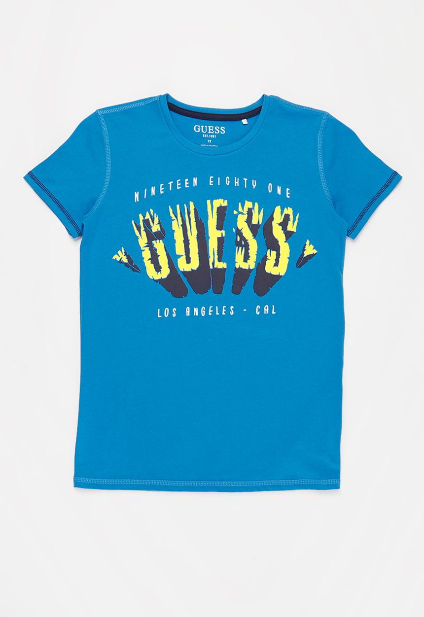 GUESS - Boys short sleeve tee - cerulean paradise
