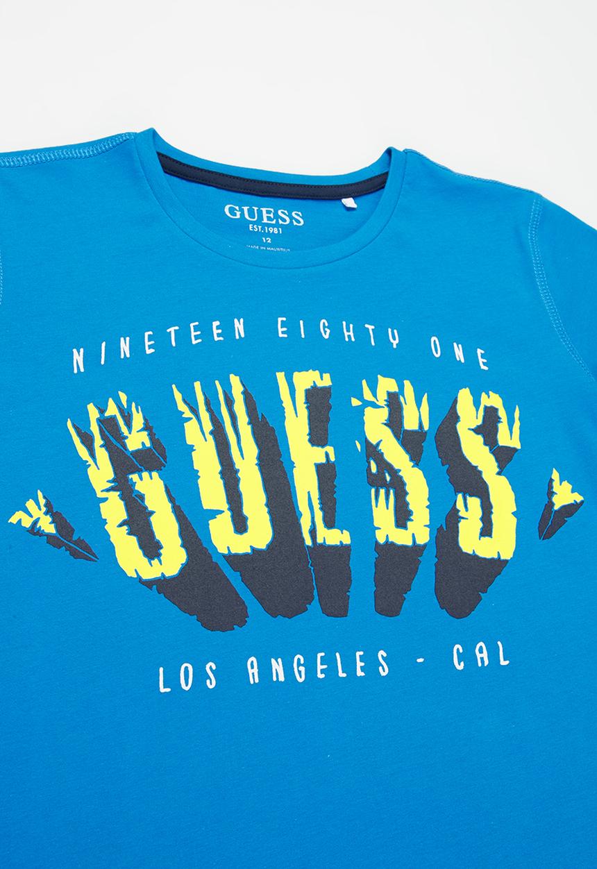 GUESS - Boys short sleeve tee - cerulean paradise