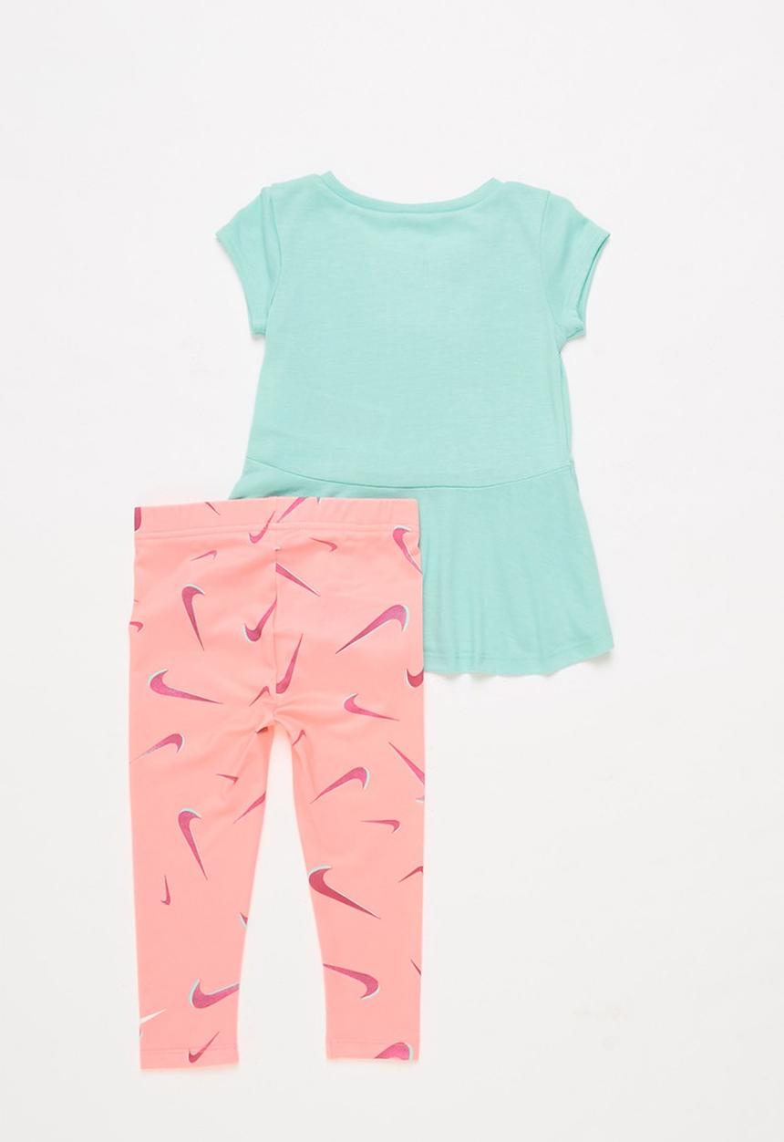Nike - Nike  3d swoosh tunic set - pink & blue 