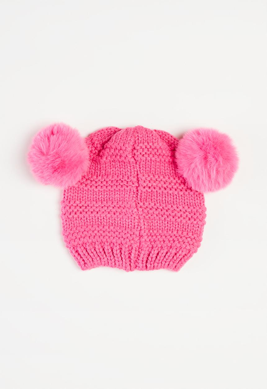 MINOTI - Girls 2-pack knitted hats - pink