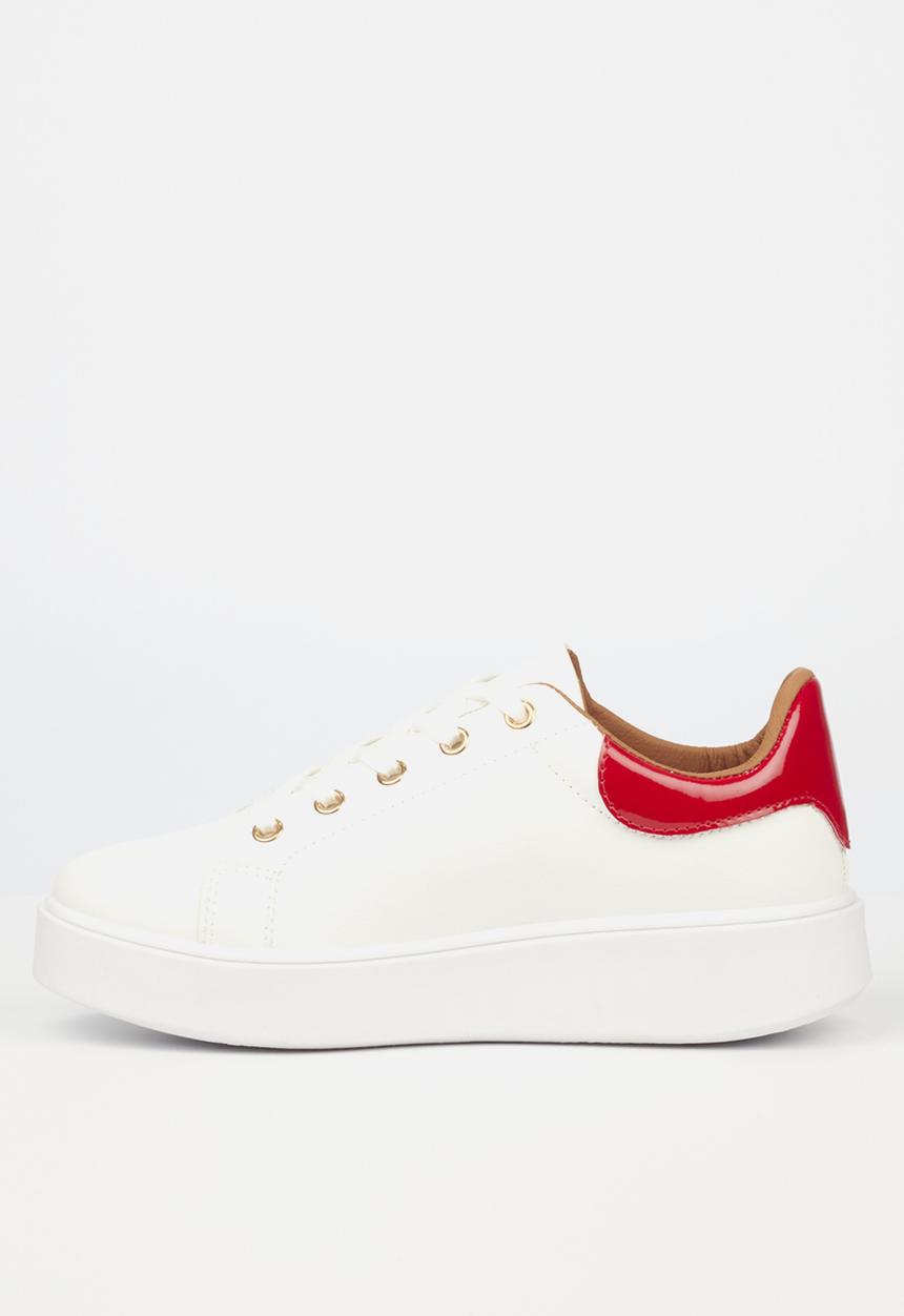Miss Black - Ted2 flatform sneaker - white