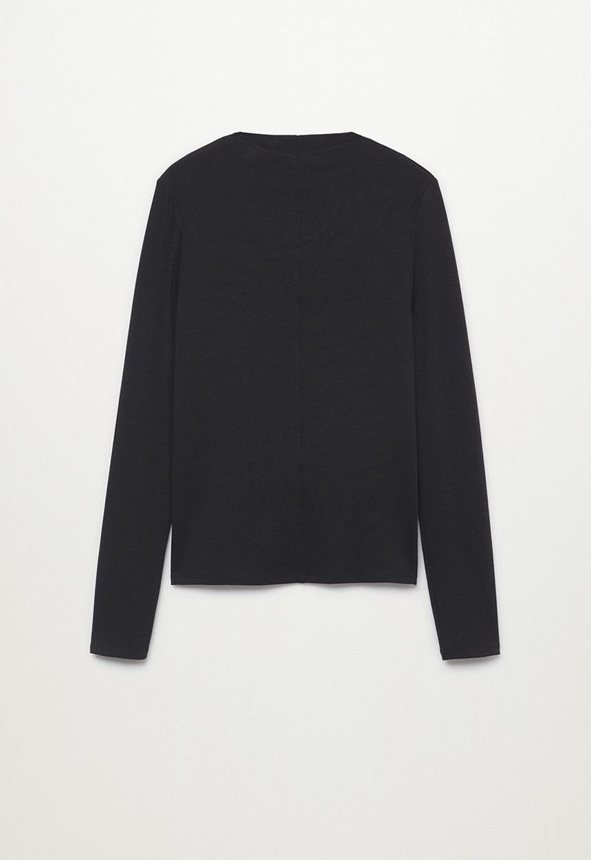 MANGO - T-shirt menina - black