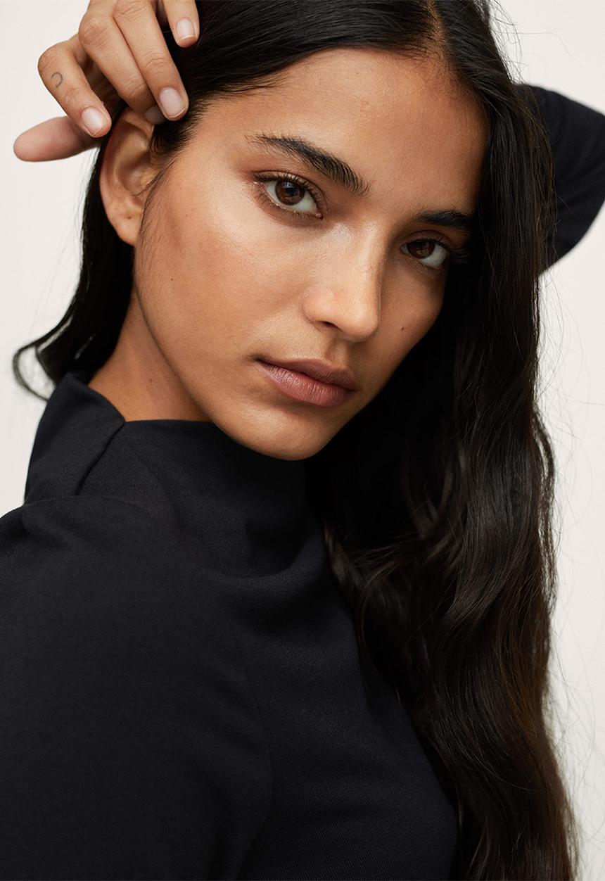 MANGO - T-shirt menina - black