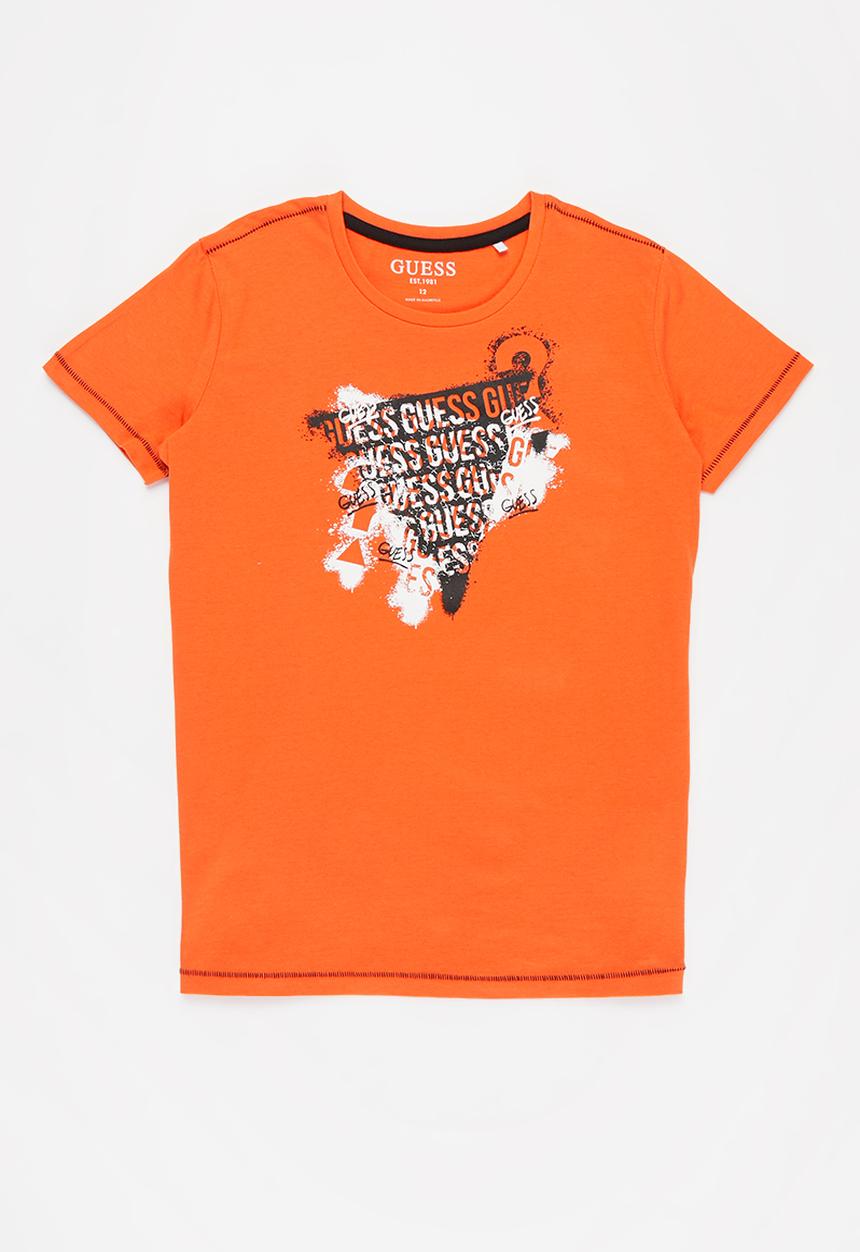 GUESS - Boys short sleeve t-shirt - orange