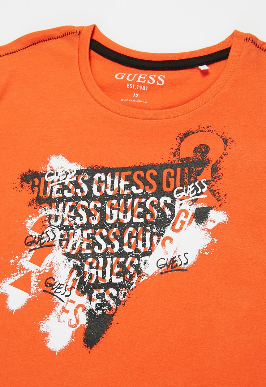GUESS - Boys short sleeve t-shirt - orange