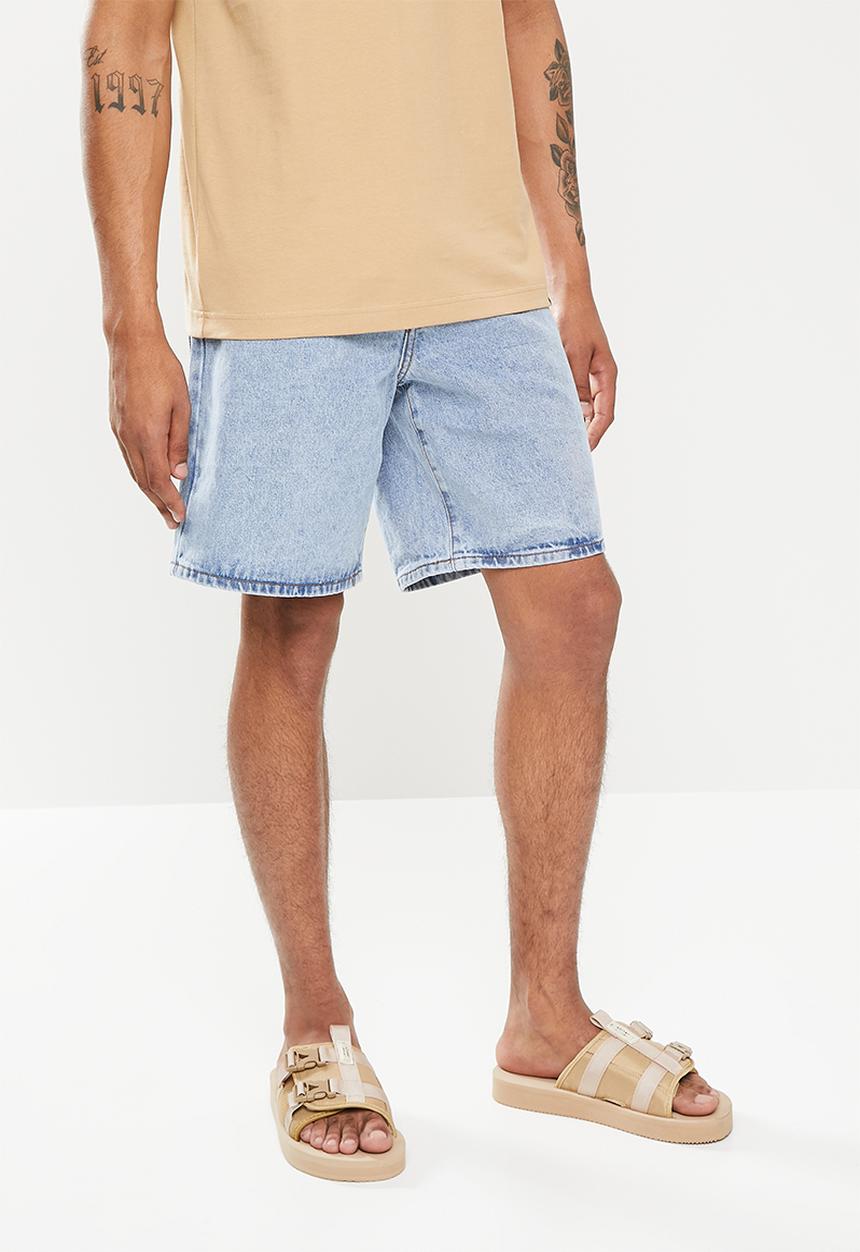 Jonathan D - Pauly 90s box fit denim shorts - blue