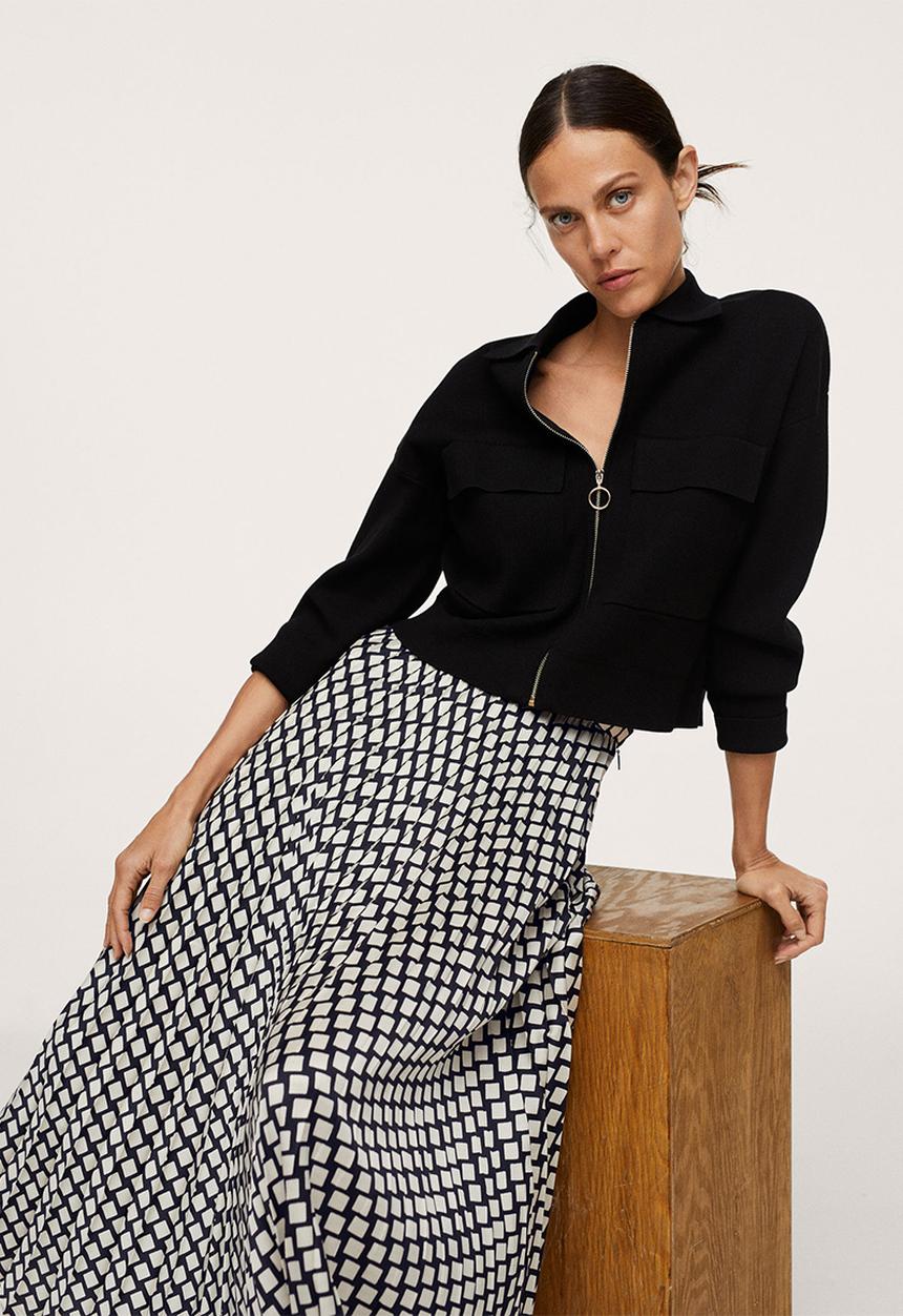 MANGO - Skirt quant - black