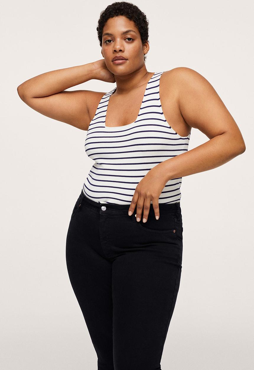 MANGO - Plus jeans isa - open grey