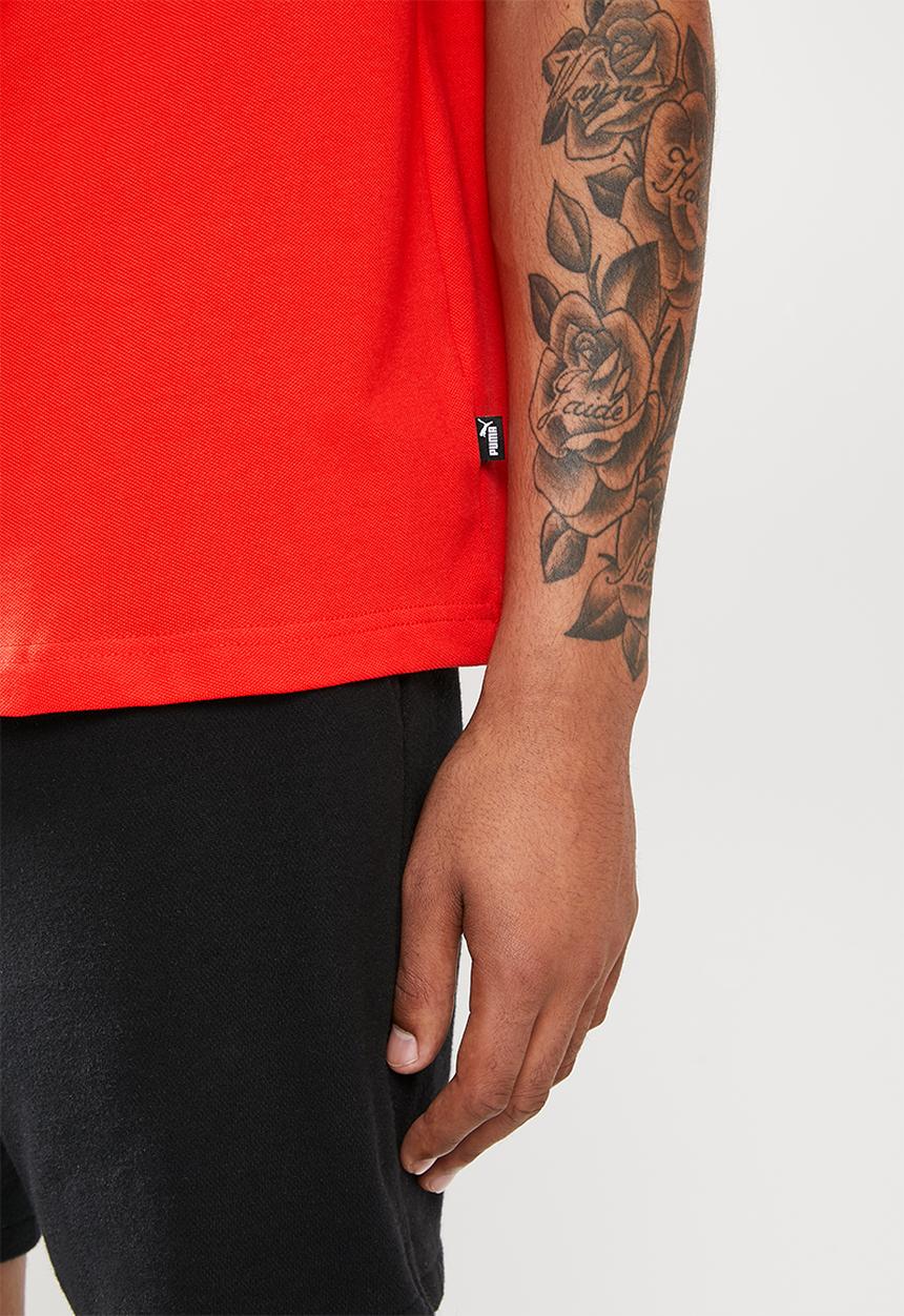 PUMA - Ess pique polo m - red