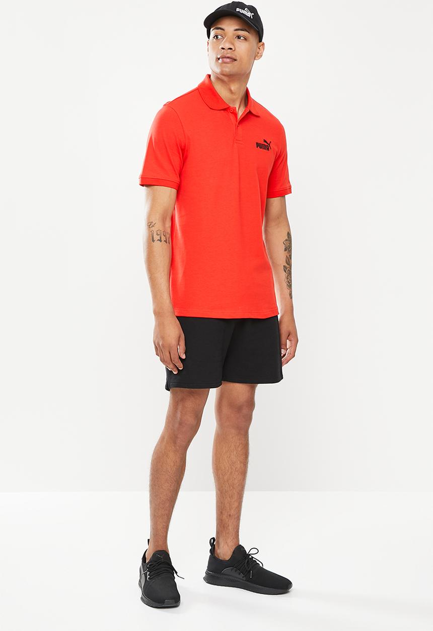 PUMA - Ess pique polo m - red