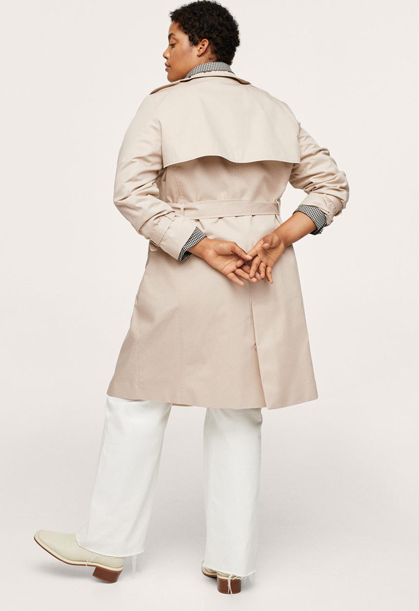 MANGO - Plus trench coat polana - light beige