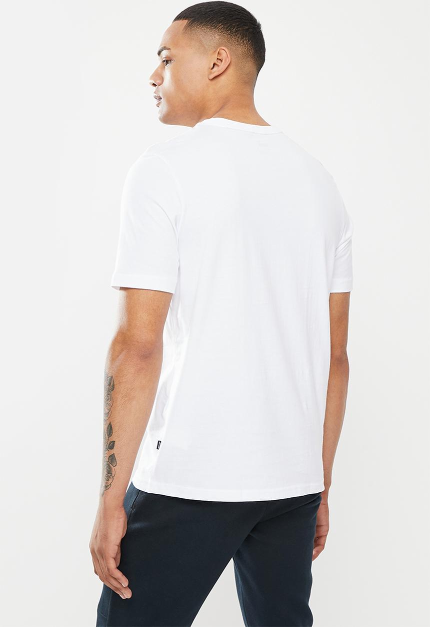 PUMA - Ess+ 2 col logo tee m - white