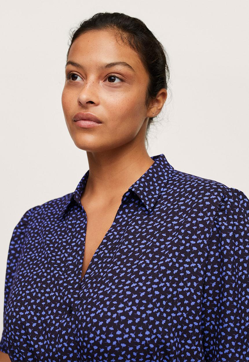 MANGO - Plus dress laura1 - black & blue 