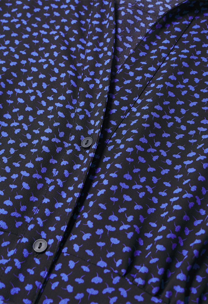 MANGO - Plus dress laura1 - black & blue 