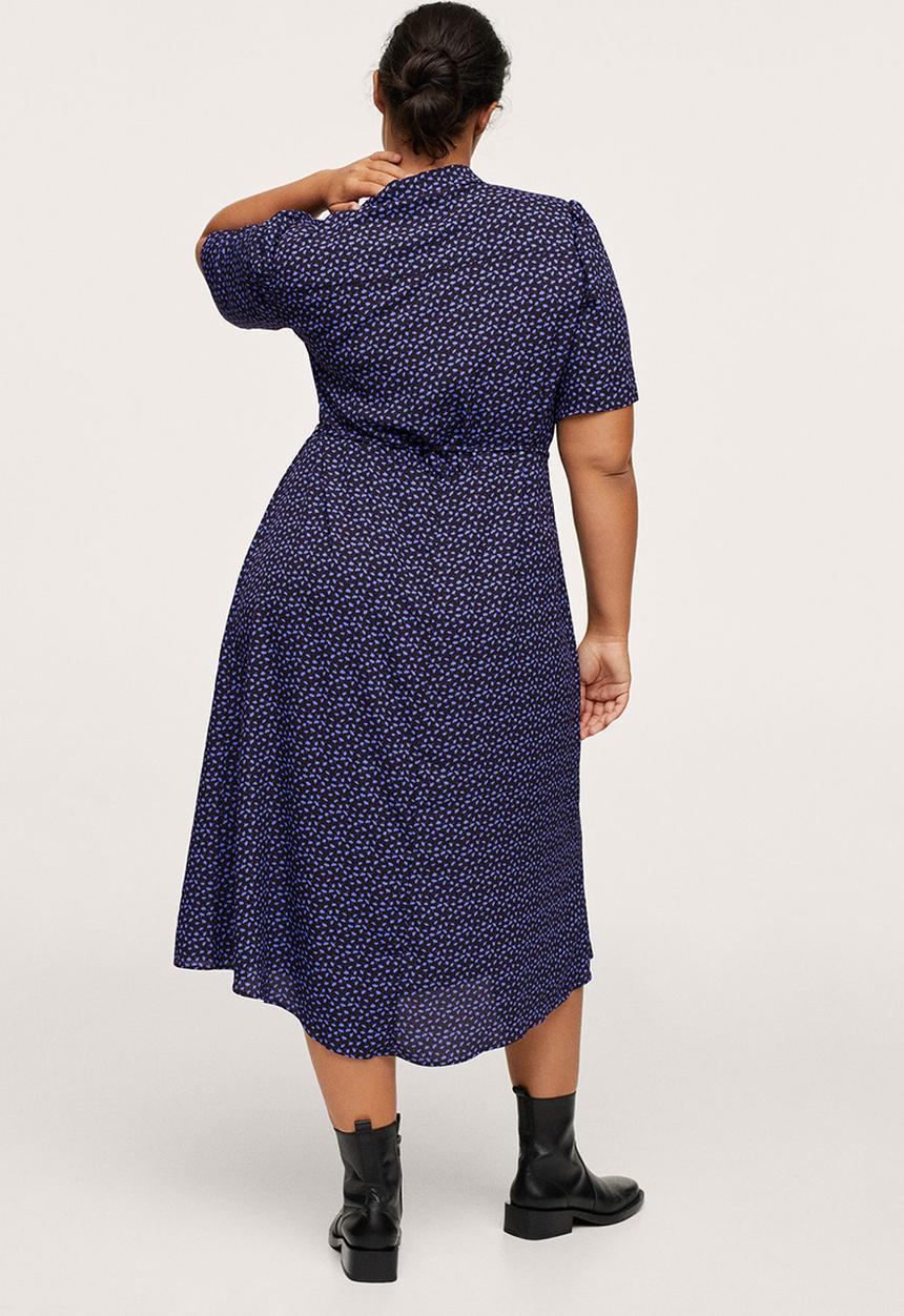 MANGO - Plus dress laura1 - black & blue 