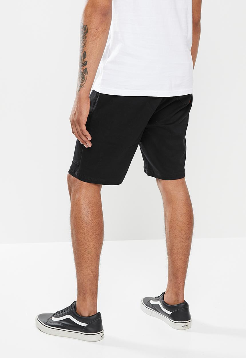 S.P.C.C - Otto regular fit elasticated shorts - black