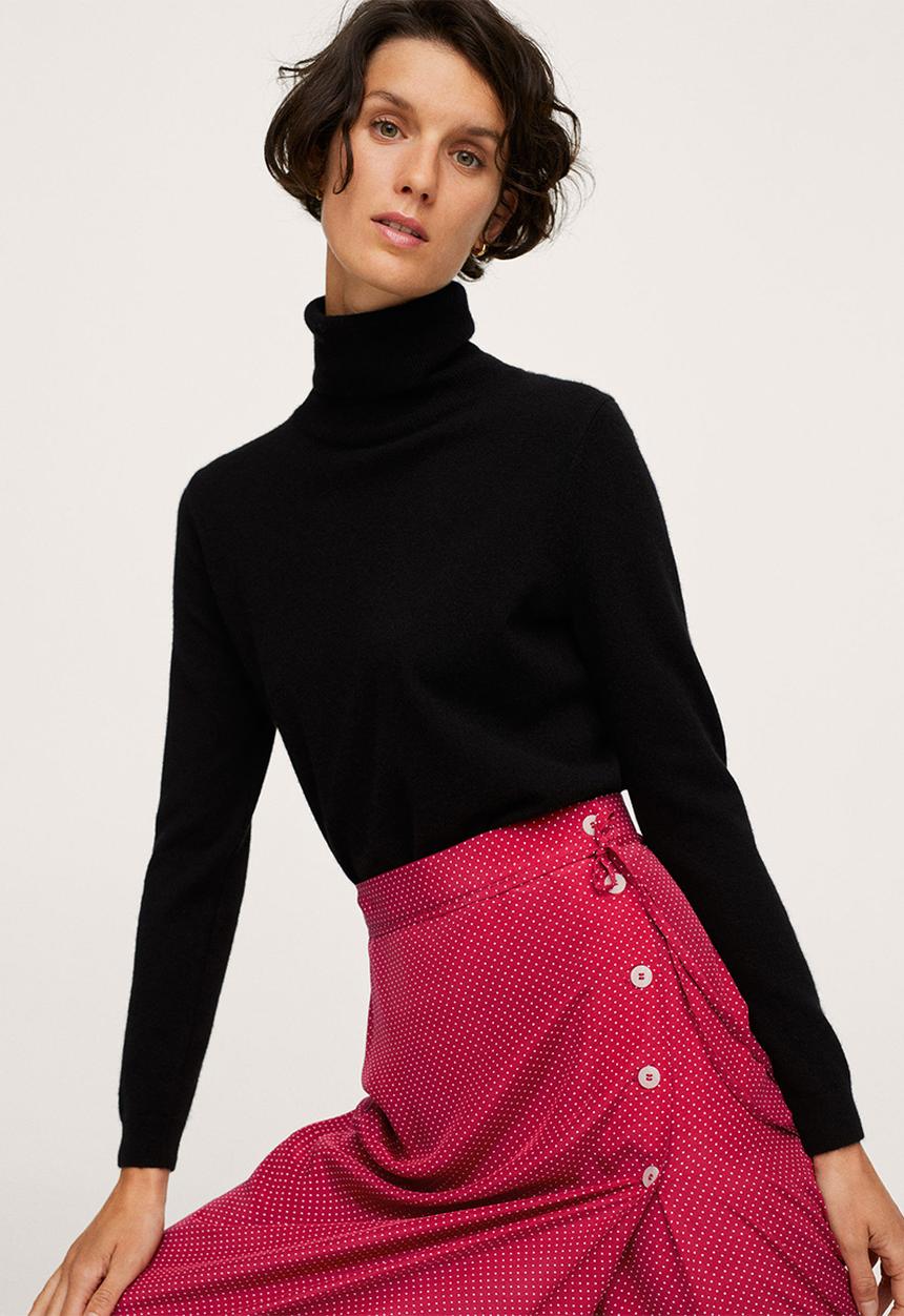 MANGO - Skirt rouje - red