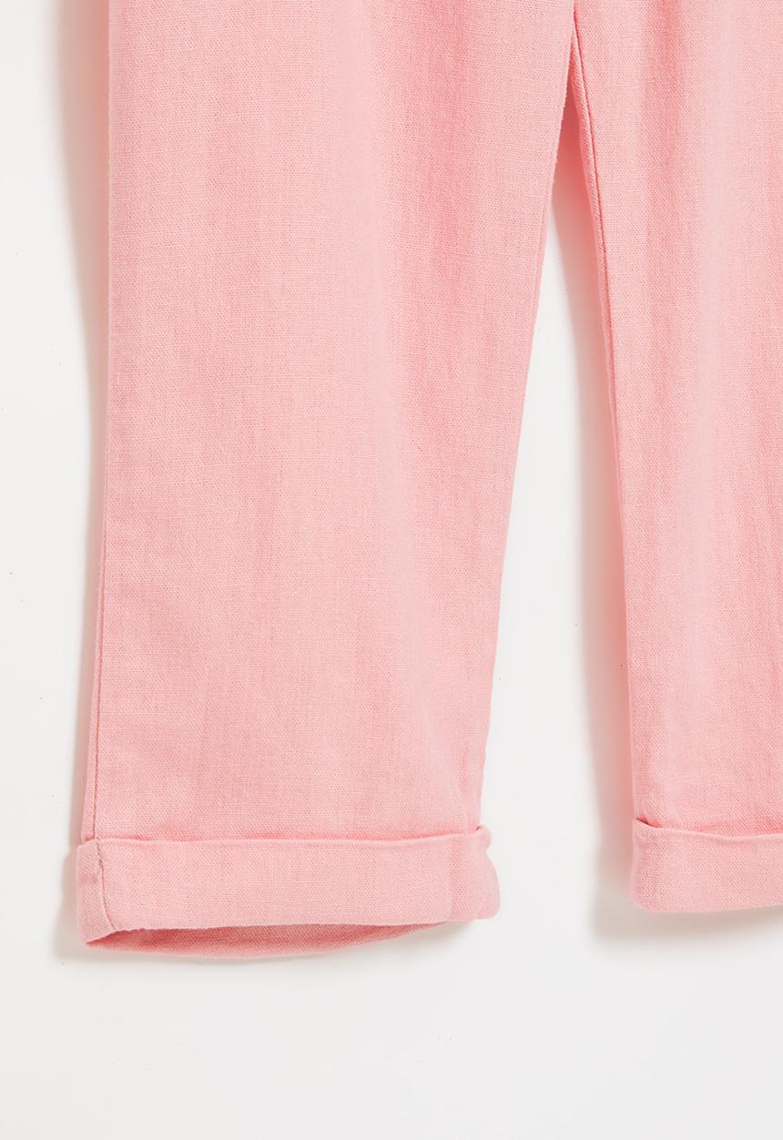 LAB - Girls linen pants - pink